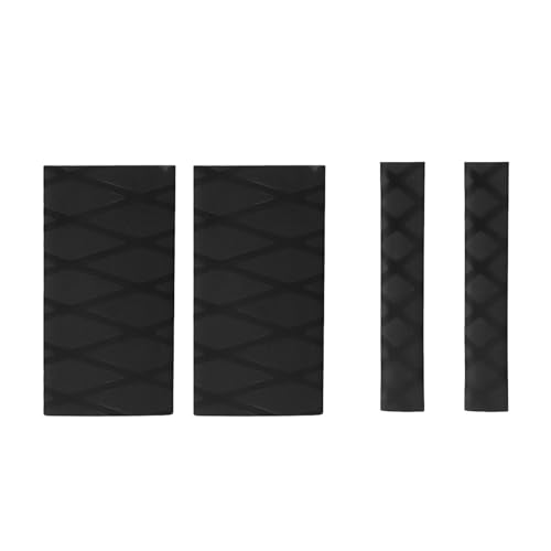Non-Slip Rubber Grip Glove Motorcycle Handle Cover Universal Heat Shrinkable Grip Cover Sleeve Handlebar Covers Handlebars Grips - color: Full set-Black