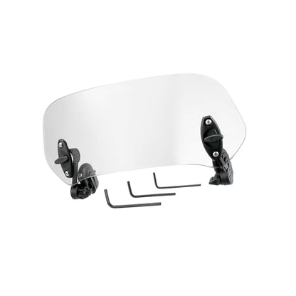 28.5cm Motorcycle Windshield Motorcycle Wind Deflector Clear Lens Adjustable Clip Windshield Extension Universal Fit for Most Motorcycle Scooter Replacement