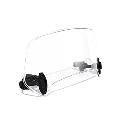 Universal Motorcycle Windshield Extension Windscreen Spoiler Clamps for Kawasaki Yamaha Harley Suzuki Buell Ducati Aprilia(210mm Transparent) - color: 210mm transparent