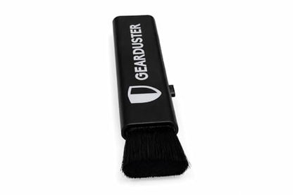 Black Double-Sided Retractable Cleaning Brush, Soft and Hard Bristles, for Small Spaces and Gear