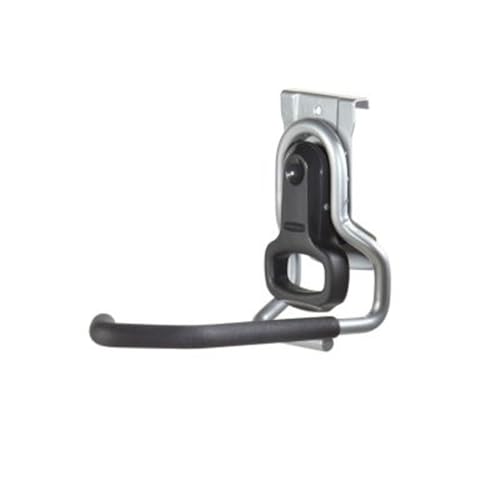 Rubbermaid Fasttrack Garage Organization System Vertical Bike Hook Black Holds up to 50 Pounds Wall Mount and Heavy Duty Garage Hanger for Bike Storage (Pack of 6) - size: 1 Count (Pack of 6), style: Bike Hook