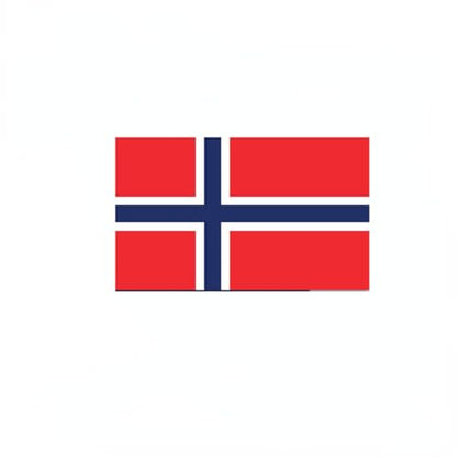 4 PCS Flag Stickers - Norway Flag Stickers Decals for Cup Computer Laptop Car Bumper Window Helmet Musical Instrument with Smooth Surface - size: Norway