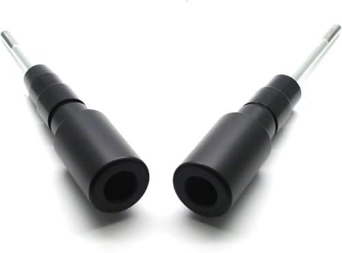 MZS Motorcycle Frame Sliders Compatible with Z650 EX650 ER6F EX 650 2017-2025 / Z650RS 2022-2025, Falling Crash Protector Guards No Cut Kits Black - size: Z650/EX650/Z650RS