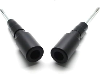 MZS Motorcycle Frame Sliders Compatible with Z650 EX650 ER6F EX 650 2017-2025 / Z650RS 2022-2025, Falling Crash Protector Guards No Cut Kits Black - size: Z650/EX650/Z650RS