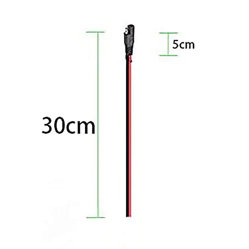 12AWG SAE Connector,SAE Extension Cable,Solar Panel Plug. | with 1FT Quick Connector for Tender Motorcycle Cars Tractor.(2Pack 30CM) - size: 12AWG SAE Connector 30CM