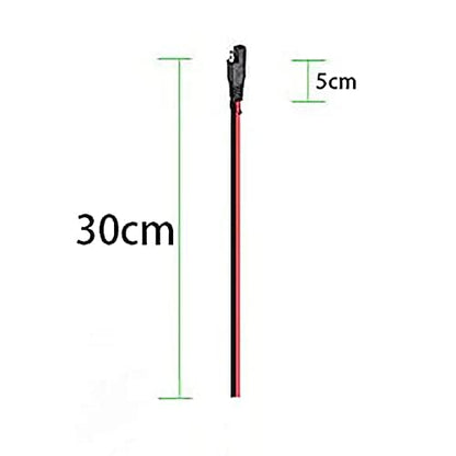 12AWG SAE Connector,SAE Extension Cable,Solar Panel Plug. | with 1FT Quick Connector for Tender Motorcycle Cars Tractor.(2Pack 30CM) - size: 12AWG SAE Connector 30CM