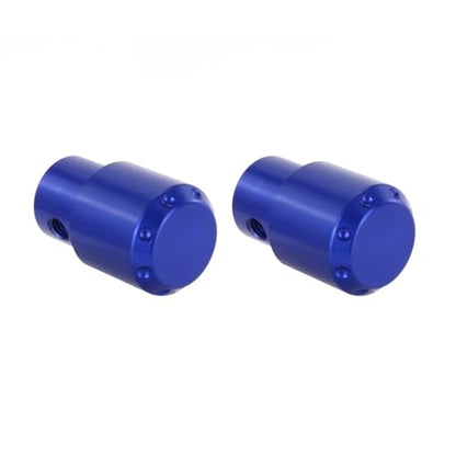 Xitomer Stylish 6061-T6 Aluminum Crash Bar Guard Balls - 4 Color Motorcycle Guardrail End Caps (Blue) - color: Blue