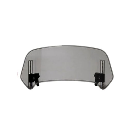 Motorcycle Windshield Extension Adjustable Spoiler Deflector 36X14cm Grey