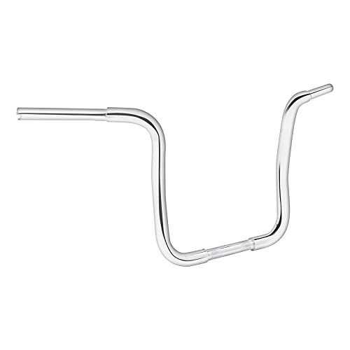 Green-L 1 1/4" Ape Hanger 14" Rise Handlebars Fit for Harley Sportster XL883 XL1200 Softail FLST FXST Custom Motorcycle 1.25" Handle Bar - size: 14" Rise, style: Style A Chrome