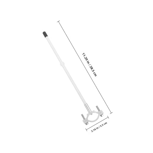 Bicycle Safety Flag Pole with A-shape Clamp 25-inch Stainless Steel and Aluminum Alloy Mount for Motorcycle Handlebar Riding Visibility and Warning