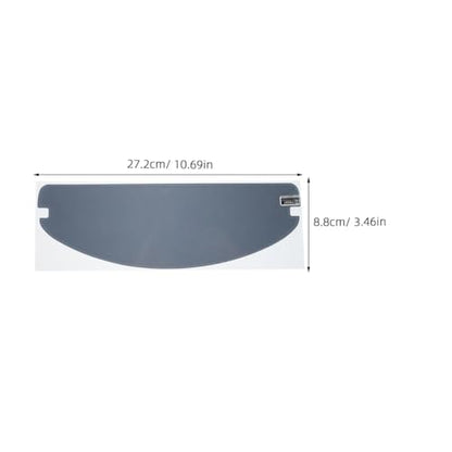 Luxshiny Universal Motorcycle Helmet Anti-Fog Film Rain Shield Visor Sticker Waterproof Sun Visor Protective Patch for Clear Visibility 10.7 X 3.46Inch