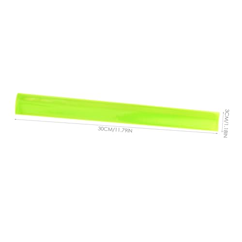6pcs High Vis Reflective Armband Snap Band Wrist Straps for Biking Sports Riding Safety Band for Ages Random Color