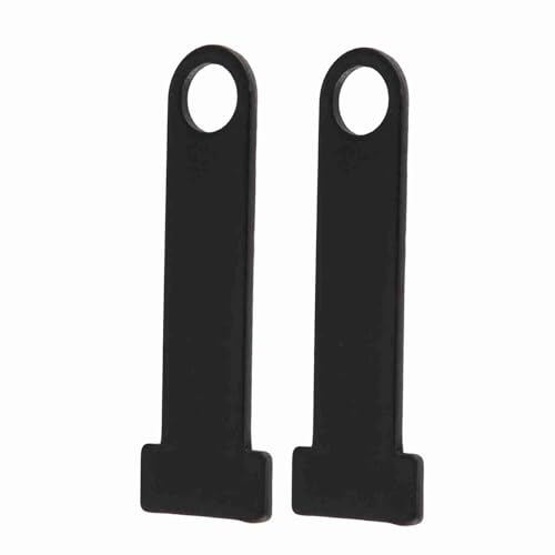 1 Pair Motorcycle Helmet Lock Extension, Universal Strap D-ring Lock, Helmet Strap D Ring, Stainless Steel D Ring Lock Extension for Motorcycle Modification, Black