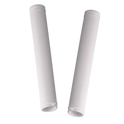7" Snowmobile Handlebar Grips Compatible with 7/8'' Handlebars-Cat Polaris Skidoo Ultra Tacky Diamond Grip Surface is Soft and Comfortable - color: White