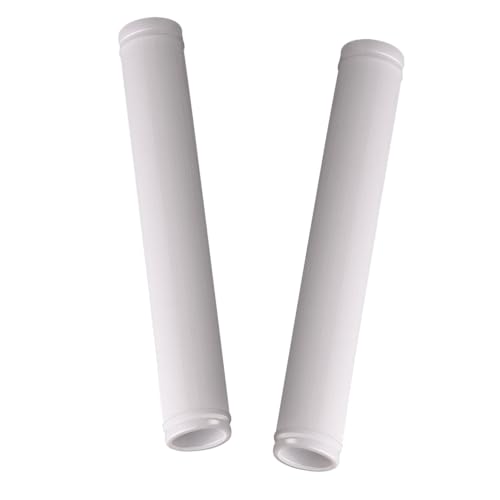 7" Snowmobile Handlebar Grips Compatible with 7/8'' Handlebars-Cat Polaris Skidoo Ultra Tacky Diamond Grip Surface is Soft and Comfortable - color: White