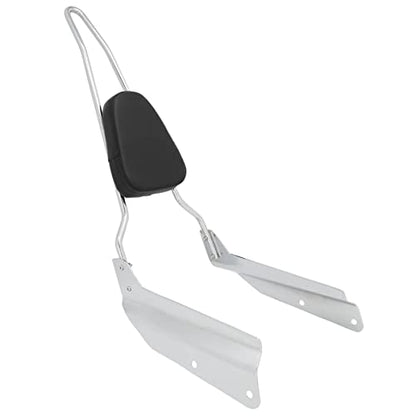 Passenger Backrest Pad Tall Sissy Bar for Honda VTX 1300 1800 VTX1300 VTX1800 N R S T 2002-2009, Chrome