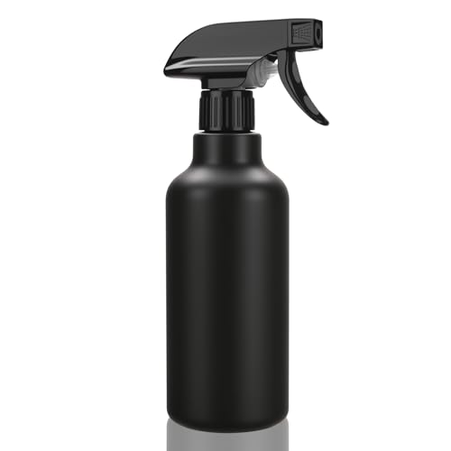 Spray Bottles Plastic Spray Bottle for Hair Mist/Stream Heavy Duty Empty Spray Bottles for Cleaning Solutions, Plants, Cooking (16.9oz-Black) - color: 16.9oz-Black