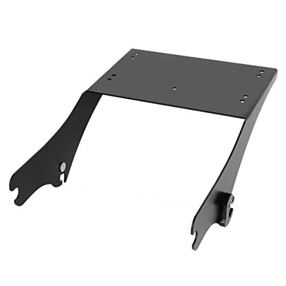 TCMT Chopped Motorcycle Trunk Backrest Pad Luggage Mount Rack Fit For Harley Touring 1997-2008 Road King Road Street Electra Glide Pack - color: Chopped Style D Black Rack