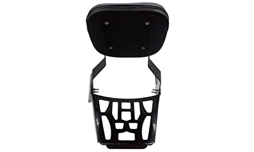 YHMOTO Passenger Sissybar Backrest with Luggage Rack Fits for Honda VTX 1300 1800 N/R/S Models 2002-2008 (Black) - size: Black