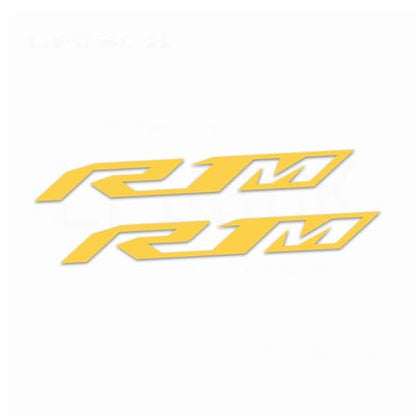 Motorcycle Reflective Fairing Stickers - 2 Piece,Yellow | Waterproof Vinyl Decals Kit for Helmets ,Compatible with Yamaha YZF R1 R1M - color: Yellow