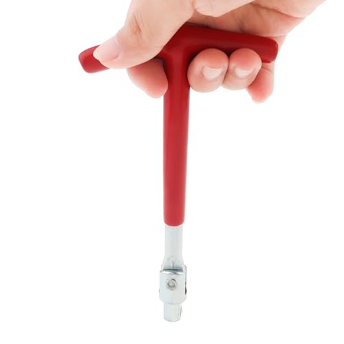 Spark Plug Socket Wrench, T-Handle Remover Installer 5/8 Inch 13/16 Inch, Removable Spark Plug Removal Tool for Cars, Motorcycles, Lawn Mowers