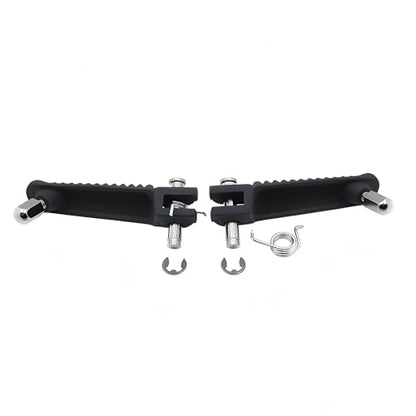 Motorcycle Footpeg Front Footpegs Footrests Fit for Yamaha YZF R6 1999-2012 YZF R1 1998-2014 R6S 2003-2008 - color: Black-Front