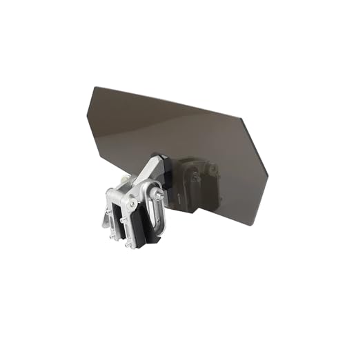 Windshield Deflectors Universal Motorcycle Risen Clip On Windscreen Windshield Extension Spoiler Air Deflector for R1200GS Windshield - color: Smoke