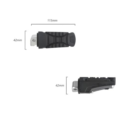 Floorboards Passenger Footrest Foot Peg For GS1250 R1250GS ADV R1200GS LC For Adventure Aluminum Footpeg Bracket Rubber Cover - color: Bracket
