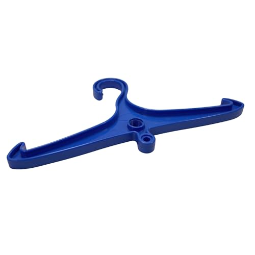 Scuba Choice Wetsuit & Drysuit Hanger – Heavy-Duty Hanger for BCD, Wetsuits & Scuba Gear Storage, Drying & Organization - color: Blue (Wide-shoulder+anti-slip)