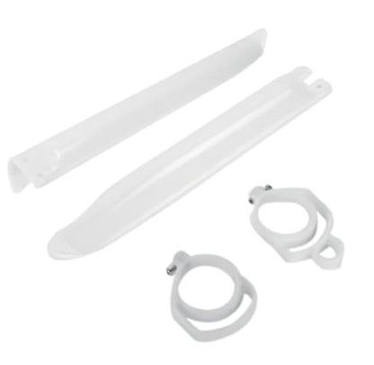 Front Fork Guards White Lower Fork Plastic Cover for Kawasaki KX125 KX250 KX500 1996-2003