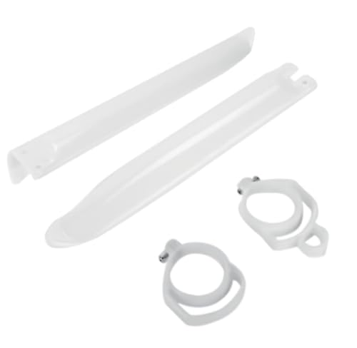 Front Fork Guards White Lower Fork Plastic Cover for Kawasaki KX125 KX250 KX500 1996-2003