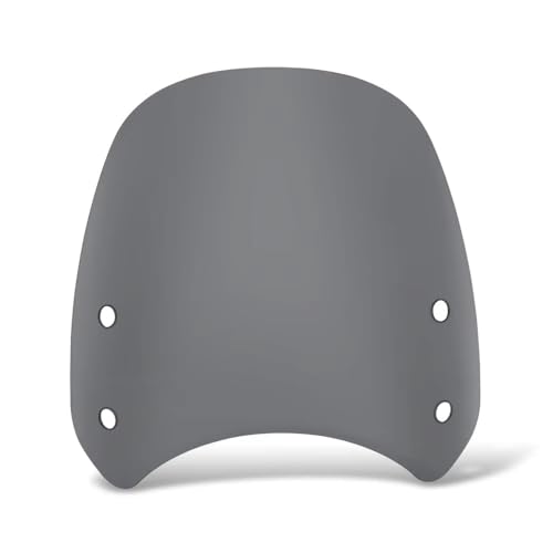 for Speed 400 Scrambler400X 2024 2025 Motorcycle Front Windshield Retro Windshield Spoiler with Bracket Speed400 Scrambler 400X (Transparent) (Gray) - color: Gray