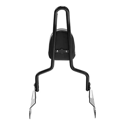 TCT-MOTORPARTS Black Detachable Passenger Backrest Sissy Bar Fits for Harley Dyna Street Bob 2006-2017