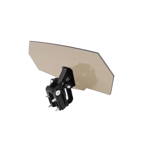 Windshield Deflectors Universal Motorcycle Risen Clip On Windscreen Windshield Extension Spoiler Air Deflector for R1200GS Windshield - color: Smoke-Black Bracket