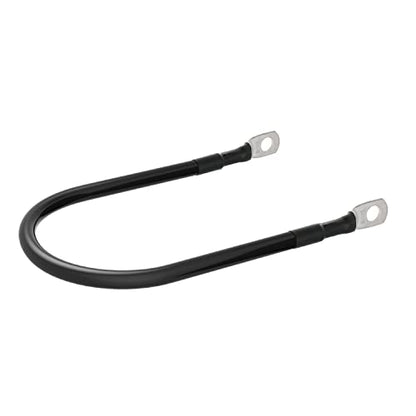 6 AWG Battery Cables 6 Gauge Battery Power Inverter Cable with 5/16 Inch Tinned Copper Lugs Both Ends for Solar Marine Boat RV Car Motorcycle 2 pcs (9 in) - size: 9 in