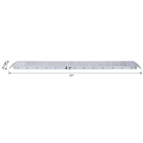 Loading Ramps, 960lbs Capacity Loading Ramps for Pickup Trucks, Steel Motorcycle Ramp, Dirt Bike Ramp for Truck, Lawn Mower, Snowblower, ATV, Quad, Pack of 2,with 4pcs Pedal (77" L) - size: 77" L