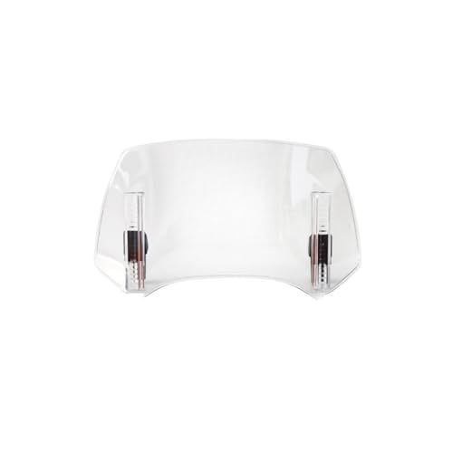 Windshield Deflector for CB500 X Motorcycle Universal Windshield Extension Adjustable Spoiler Clamp-On Windscreen Deflector for CB500X - color: B Transparent
