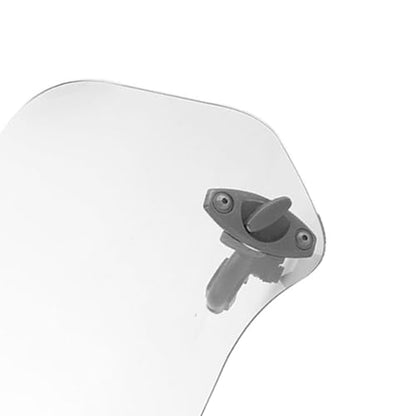 for Motorcycle Windshield Extension Clips Gorgeri Universal Windshield Windscreen, Motorcycle Modified Windscreen Windshield Spoiler Air Deflector(Transparent Small)