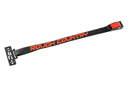 Rough Country Universal Cooler Tie-Down Kit - 117710, 1in wide Cam Straps, Black