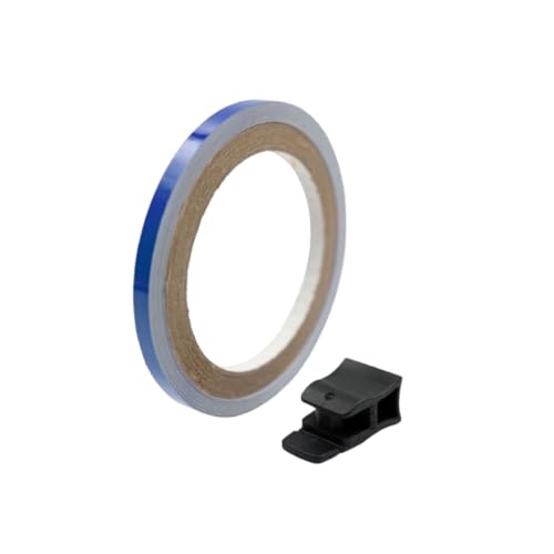 Keiti Reflective Wheel Stripes with Applicator Tool 7mm x 6M (Blue) - color: Blue