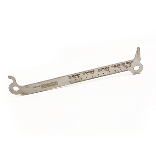 OTOM Motorcycle Chain Checker Wear Indicator 3in1 Exact Chain Hook Bolt Measurement for 520 525 530 Chain Universal Repair Tools
