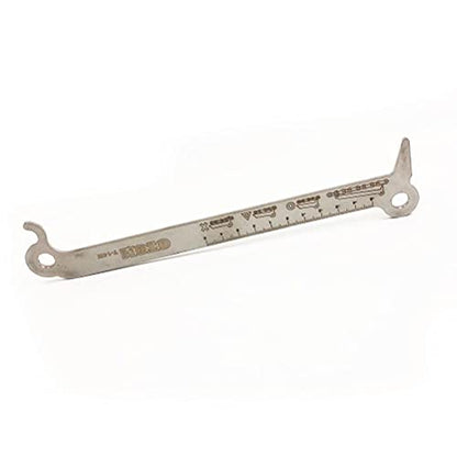 OTOM Motorcycle Chain Checker Wear Indicator 3in1 Exact Chain Hook Bolt Measurement for 520 525 530 Chain Universal Repair Tools