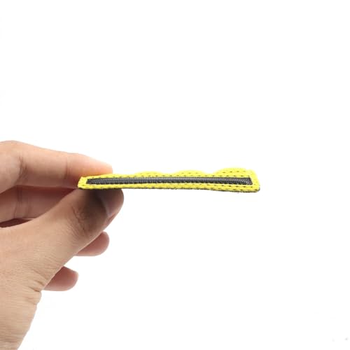 6PCS Chin Pads Foam Pad Set Strap Padding Replacements Universal Cushion Mats for Cycling Bike Bicycle Motorcycle Road Racing Riding Helmet - color: Yellow 6PCS