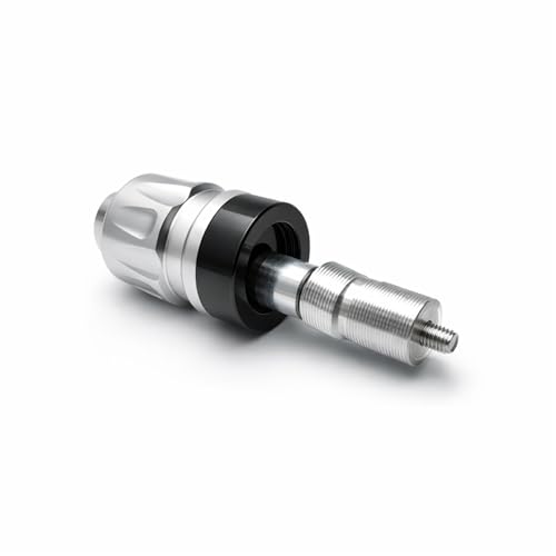 Motorcycle Handle Bar Ends Plug for 17-19 mm Handlebars, Aluminum Heavy Bar End Slider Anti Vibration Handlebar Grip End Weight Caps(Silver) - color: Silver
