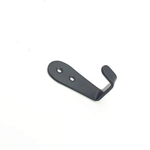 Flyisland Wall Hooks 8 Pcs, Coat Hooks Garage Hook Wall Mounted Hat Hangger Hooks Robe Hook Single Coat Hanger Heavy Duty (8 Pack, Black) - color: Black