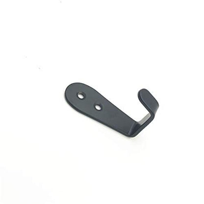 Flyisland Wall Hooks 8 Pcs, Coat Hooks Garage Hook Wall Mounted Hat Hangger Hooks Robe Hook Single Coat Hanger Heavy Duty (8 Pack, Black) - color: Black
