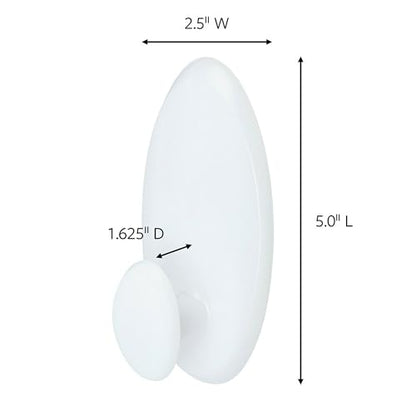 Command Clothes Hanger, Holds up to 7.5 lb, Sized for 3 Plastic Hangers or 7 Metal Hangers, 1 Wall Hook and 2 Strips, Extra Storage for Laundry Room, Bedroom and Closet - size: Large