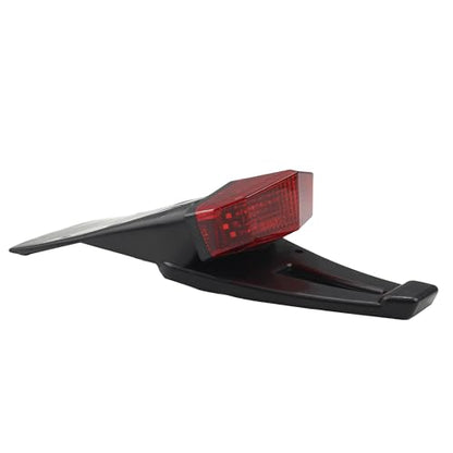 Motorcycle Tail Lights Rear Fender,Dirt Bike LED Turn Stop Signal Taillight For Universal 12V Off-road Moto Accessories(Red) - color: Red