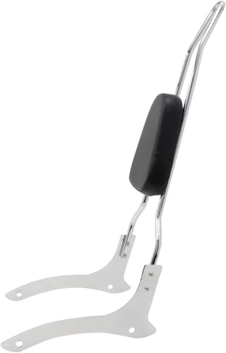 Chrome Motorcycle Rear Seat Backrest Sissy Bar Back Rest Compatible For Yamaha Vstar 1100 XVS 1100 DragStar 1100 Classic (Chrome)