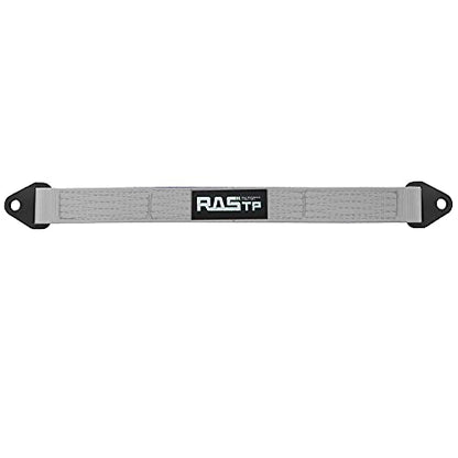 RASTP Limit Strap, Premium Quad Wrap Limit Strap Car Hauler Axle Straps Truck Wrecker Wheel Tie Down Strap with 10,000 Lb Webbing Strength (22 Inch,Gray) - color: Gray, size: 22 Inch